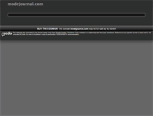 Tablet Screenshot of modejournal.com